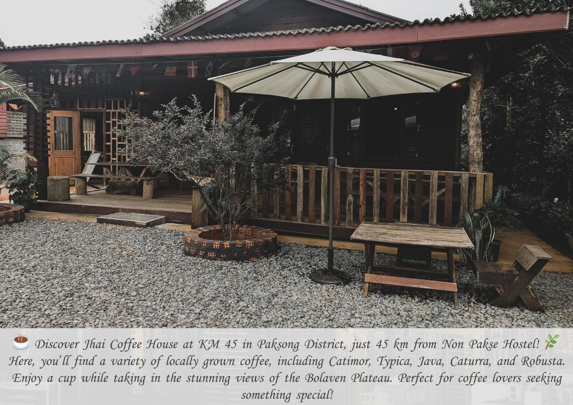 Non Pakse Hostel & Coffee House Ngoại thất bức ảnh